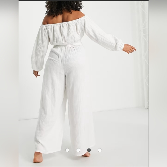 SZ 20 FLOWY WHITE BEACH PANTS - Picture 3 of 6